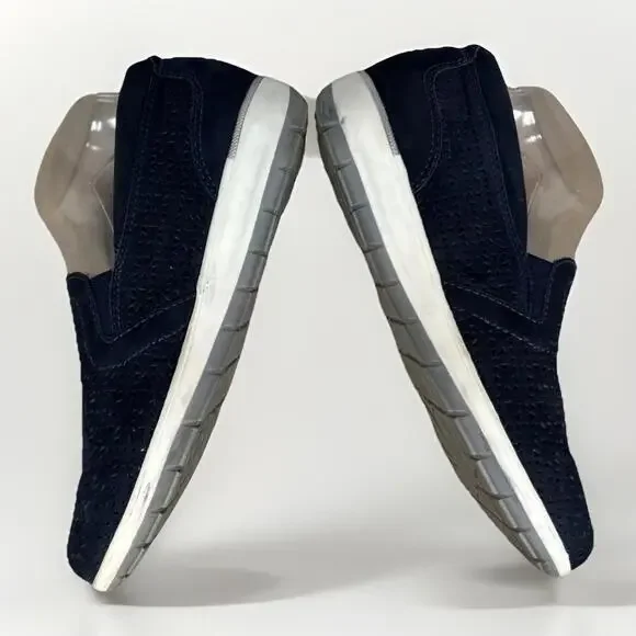 Walking Cradles Shoes Womens 8.5 M Orleans Slip On Sneakers Blue Leather Low - Picture 2 of 8